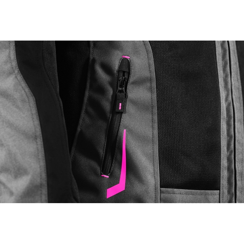 Chaqueta de moto para mujer Seventy Degrees SD-JT68 Sahara gris-rosa