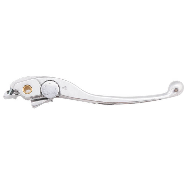 Maneta de freno de motocicleta Highsider BC 042 plata