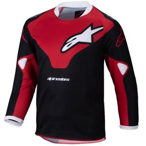 Maillot motocross Alpinestars Racer Veil Niño negro y rojo