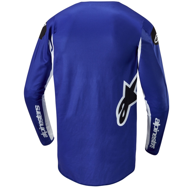 Camiseta de motocross Alpinestars Fluid Lucent azul-blanco-negro