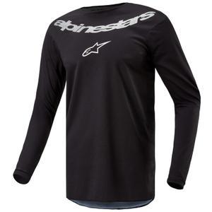 Camiseta motocross Alpinestars Fluid Lucent negro-plata
