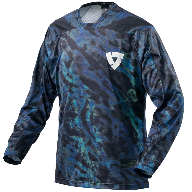Maillot motocross Revit Emulsión azul-negro