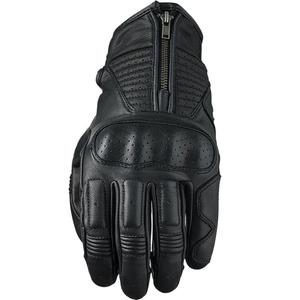 Guantes de cuero para moto FIVE Kansas negro