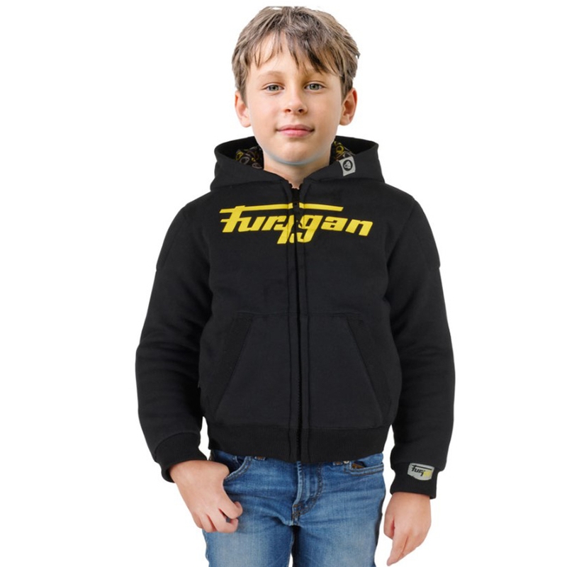 Furygan Luxio Niño Sudadera Moto Negra y Amarilla