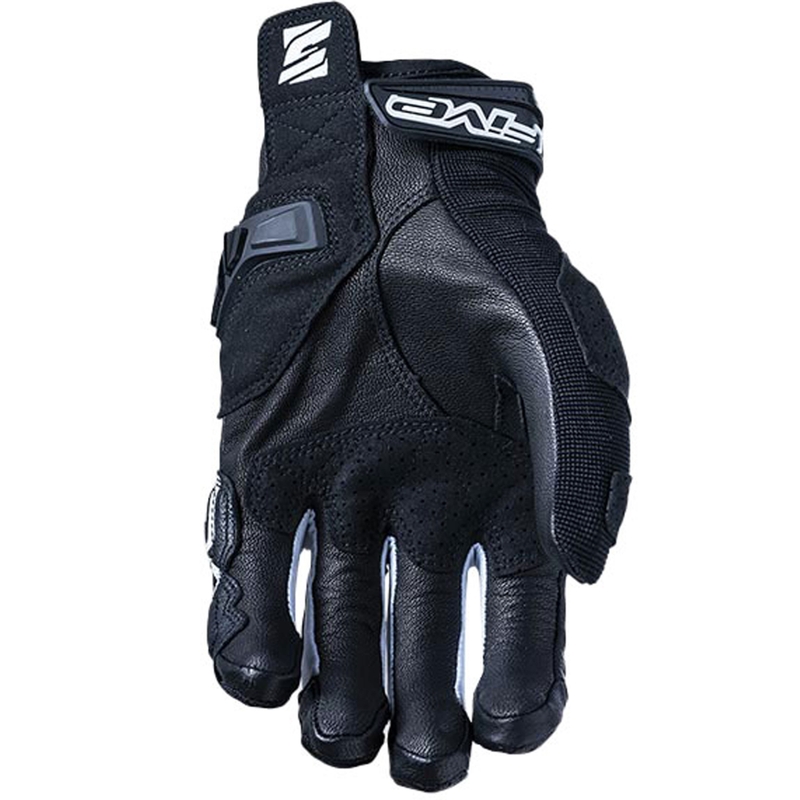 Guantes de moto FIVE SF3 blanco y negro liquidación