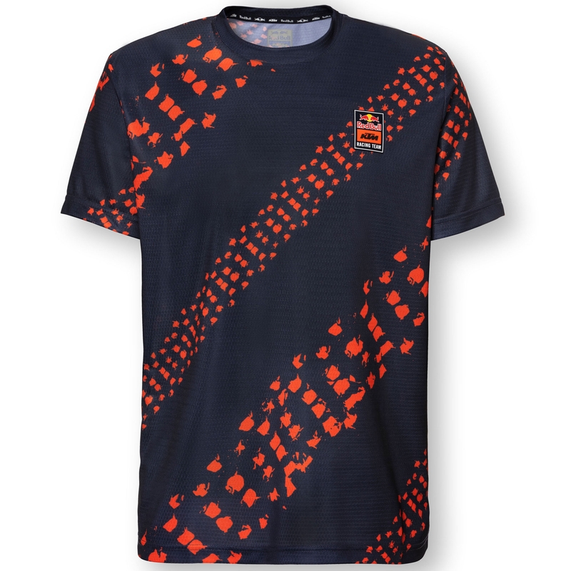 Maillot motocross KTM Red Bull naranja y azul - manga corta liquidación