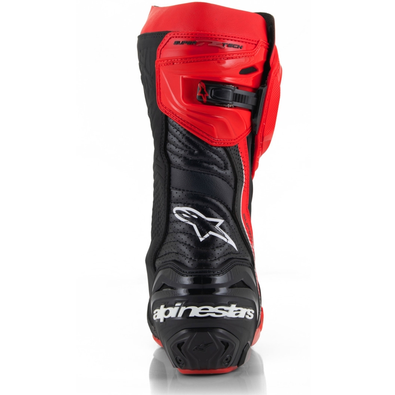 Botas de moto Alpinestars Supertech R Vented edición limitada Francesco Bagnaia rojo-negro