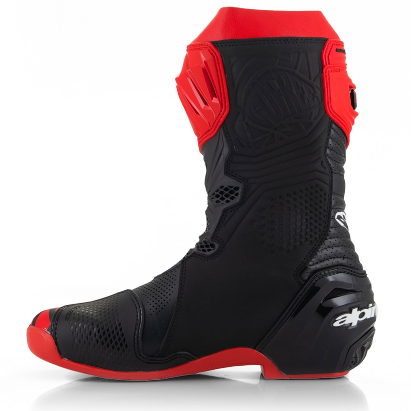 Botas de moto Alpinestars Supertech R Vented edición limitada Francesco Bagnaia rojo-negro