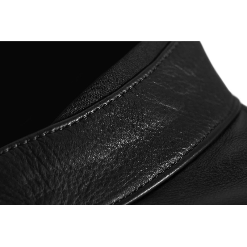 Chaqueta de moto de cuero clásica Seventy Degrees SD-JL4 Legend, color negro