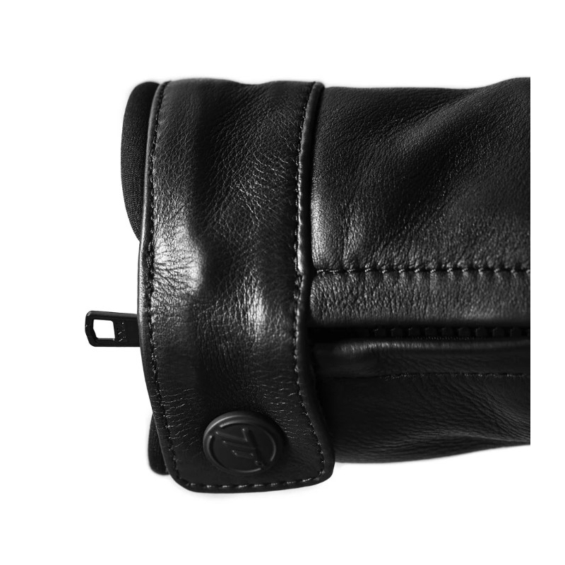 Chaqueta de moto de cuero clásica Seventy Degrees SD-JL4 Legend, color negro