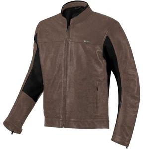 Chaqueta de moto de cuero marrón clásica Seventy Degrees SD-JL4 Legend