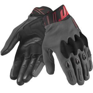 Guantes de moto Seventy Degrees SD-N66 Fullgas gris-rojo