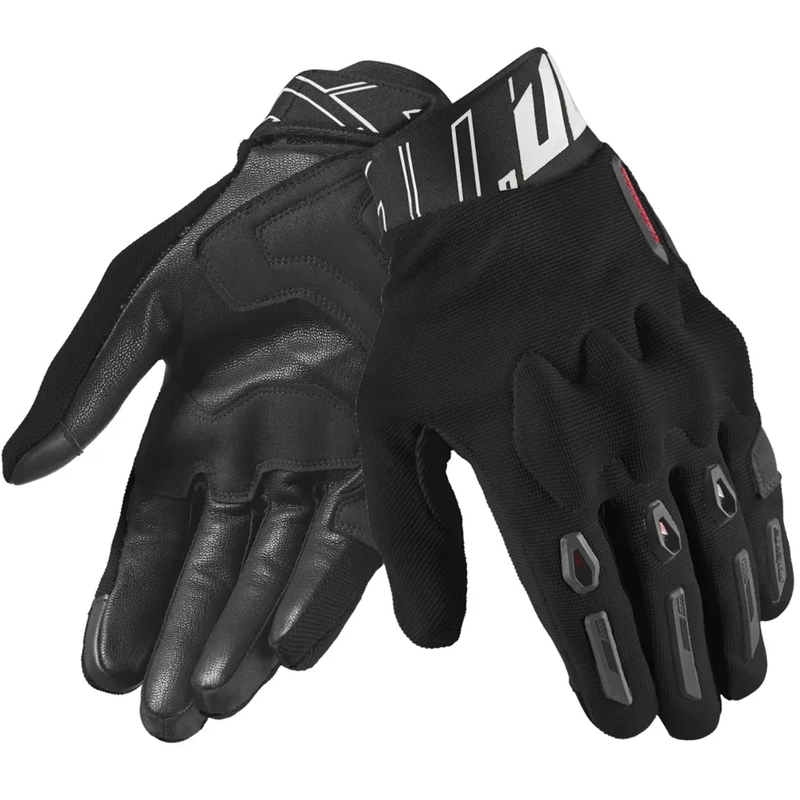 Guantes de moto Seventy Degrees SD-N66 Fullgas Negro-Rojo-Blanco