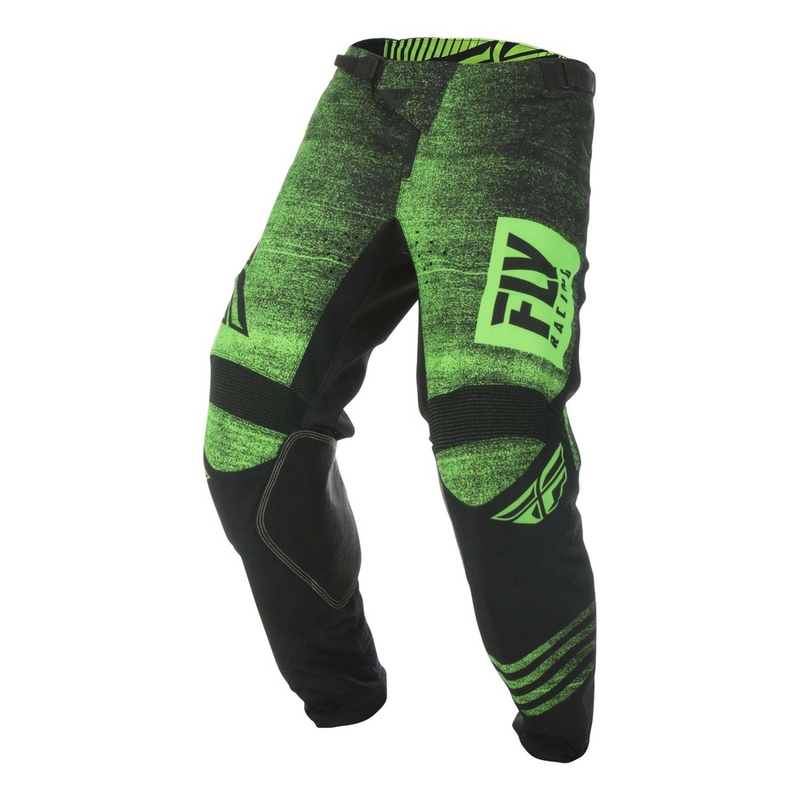 Motokrosové kalhoty FLY Racing Kinetic NOIZ 2019 - USA černo-fluo zelené výprodej