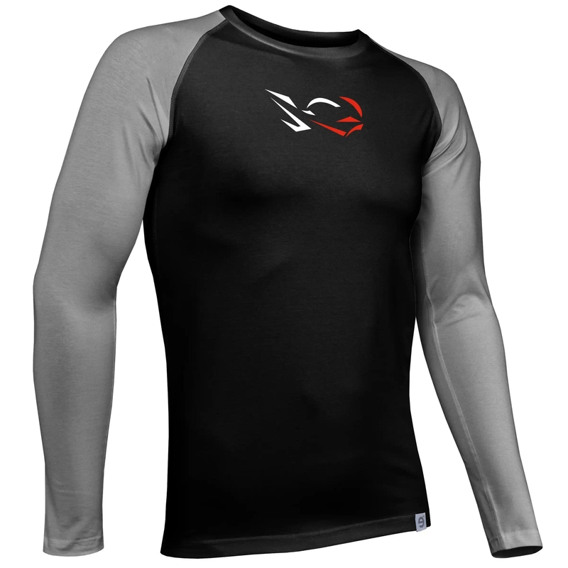 Camiseta funcional para hombre nanosilver® Combi Ride negro-gris