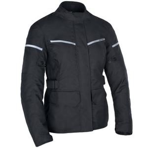 Chaqueta de moto Oxford Spartan Long WP para mujer, color negro