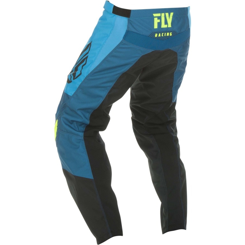 Motokrosové kalhoty FLY Racing F-16 2019 - USA modro-černo-fluo žluté výprodej