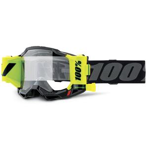 Gafas de motocross Accuri 2 100% Forecast negras con plexiglás transparente