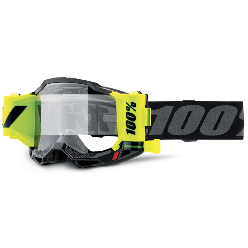 Gafas de motocross Accuri 2 100% Forecast negras con plexiglás transparente