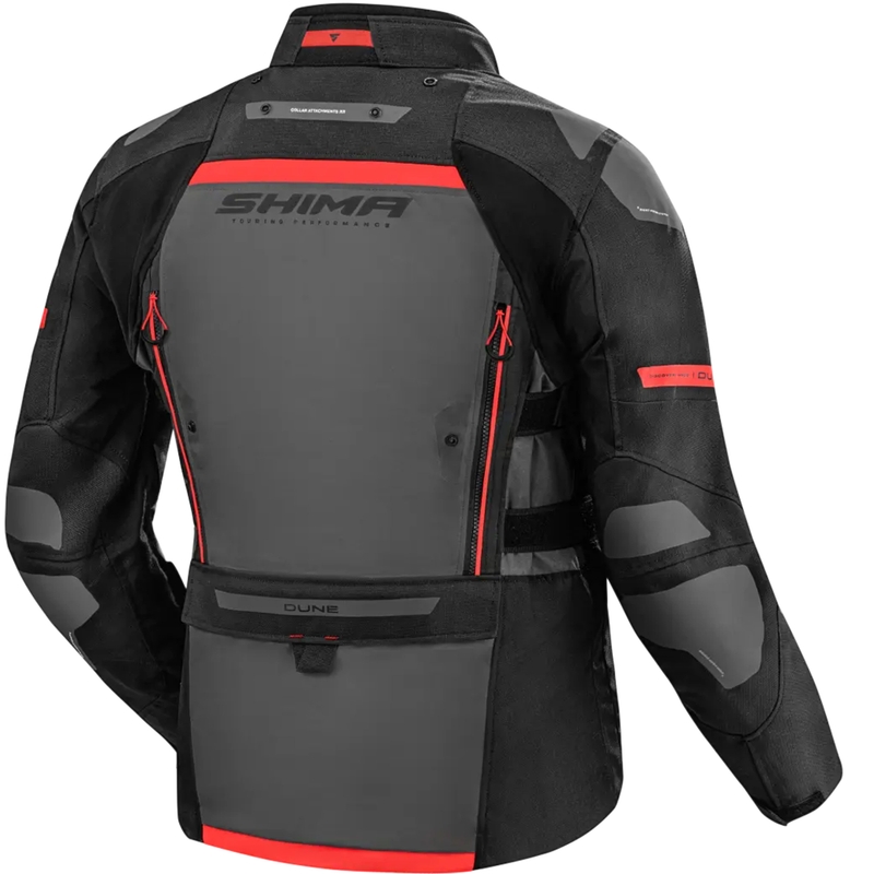 Chaqueta de moto Shima Dune roja