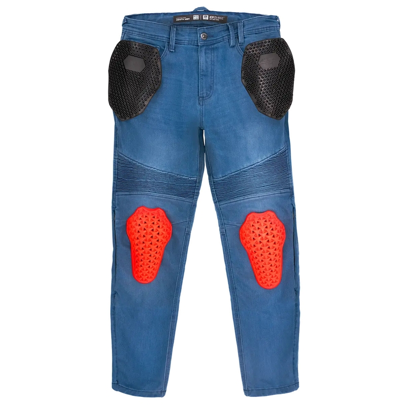 Vaqueros de moto azules Shima Zenith