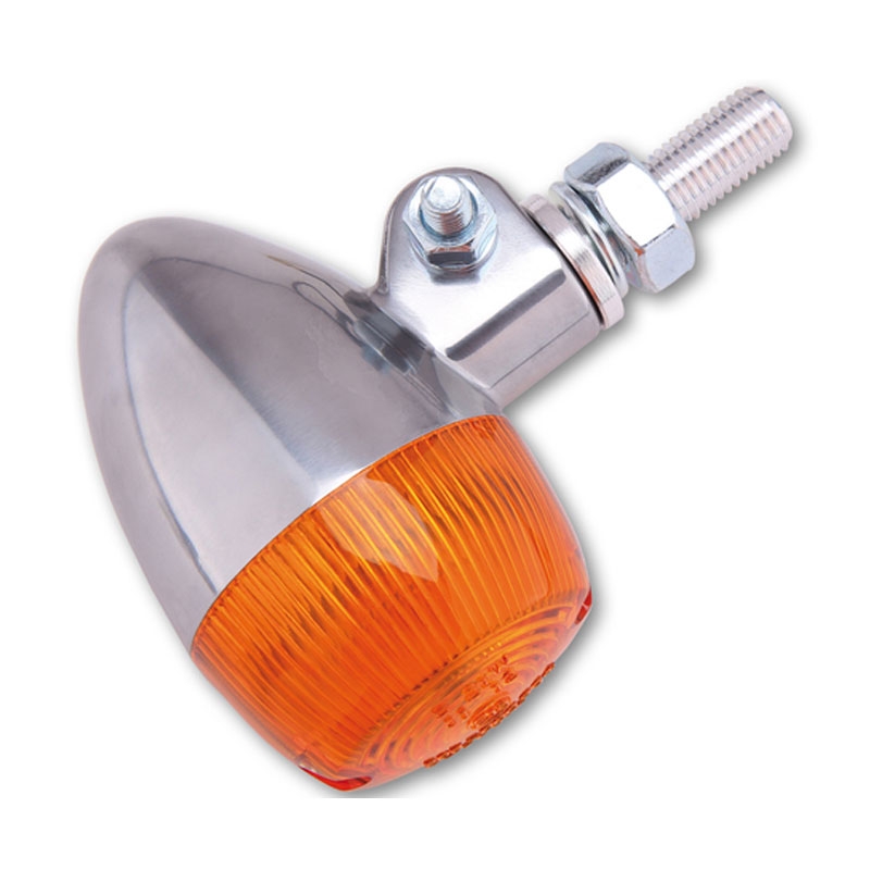 Intermitente de motocicleta Highsider Smart Bullet cromado