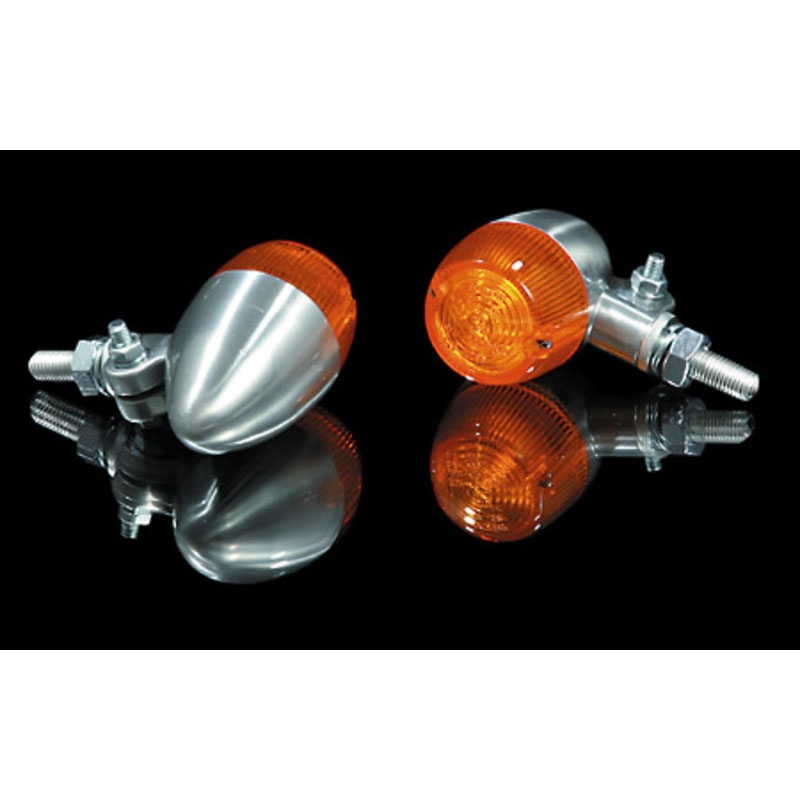 Intermitente de motocicleta Highsider Smart Bullet cromado