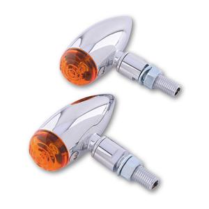 Intermitentes para motocicleta Highsider Smart Micro-bullet cromados