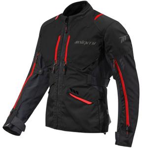 Chaqueta de moto Seventy Degrees SD-JT67 Tanami negra y roja