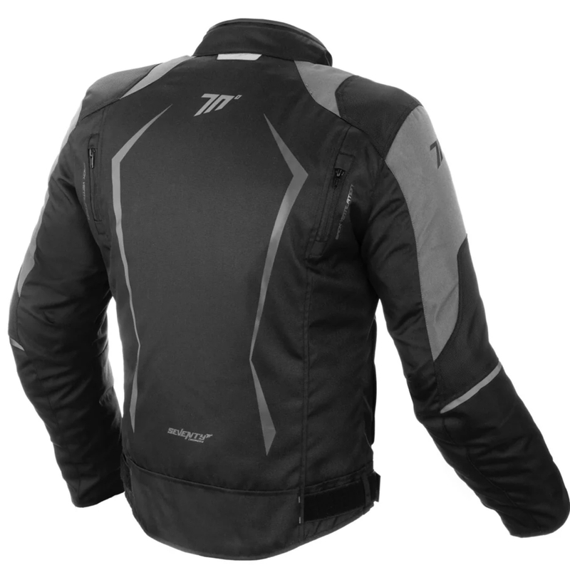 Chaqueta de moto para mujer Seventy Degrees SD-JR49 negro-gris