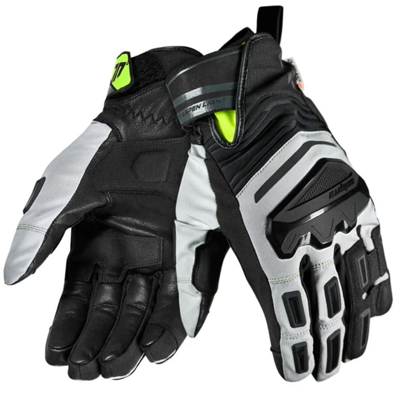 Guantes de moto Seventy Degrees SD-T13 Aspen Light negro-gris-amarillo fluo