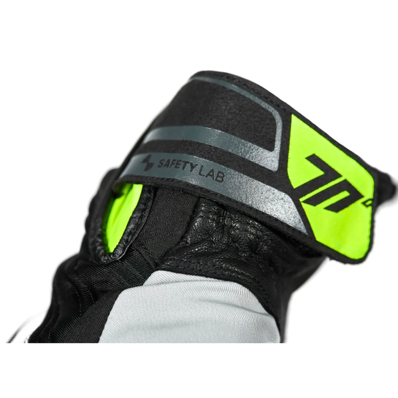 Guantes de moto Seventy Degrees SD-T13 Aspen Light negro-gris-amarillo fluo