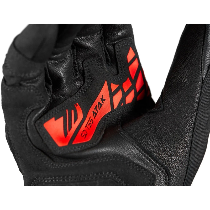 Guantes de moto Seventy Degrees SD-T55 Atak negro-rojo