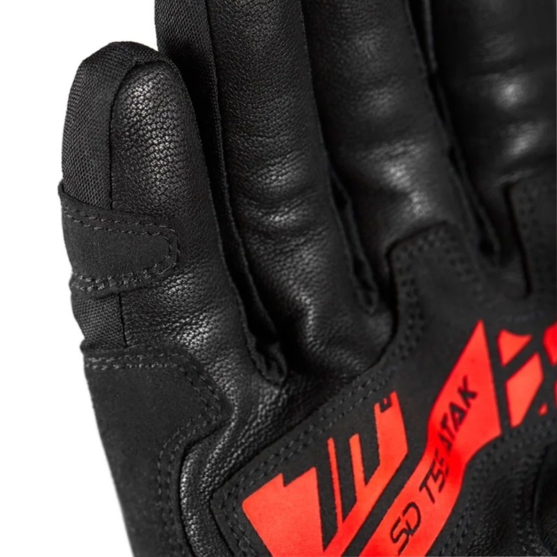Guantes de moto Seventy Degrees SD-T55 Atak negro-rojo