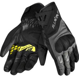 Guantes de moto Seventy Degrees SD-T55 Atak negro-amarillo fluo