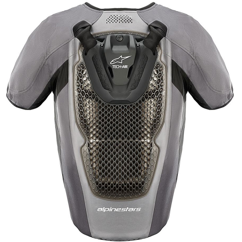 Chaleco airbag con sistema TECH-AIR®5 de Alpinestars, color gris y negro