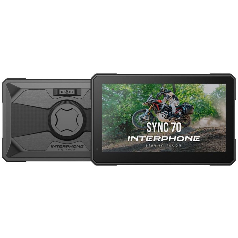 Interphone RIDESYNC70 Apple CarPlay y Android Auto Display para motocicletas