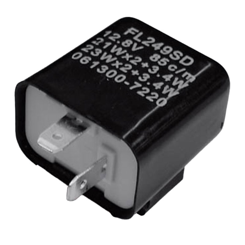 Interruptor de intermitentes inteligente Highsider de 2 polos, 12 V/21 W, color negro
