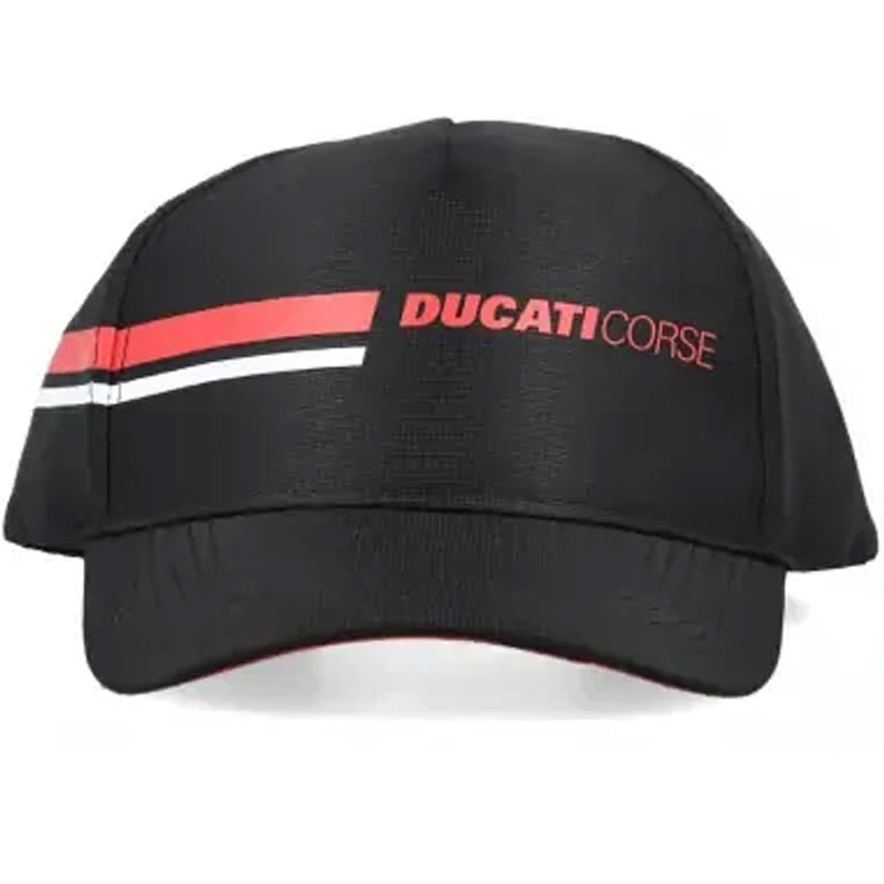 Gorra Ducati Corse con logotipo, negra