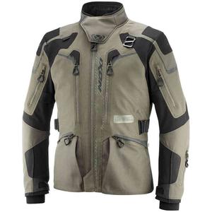 Chaqueta de moto IXON Odin color caqui y negro