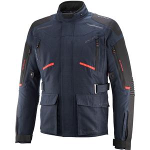 Chaqueta de moto IXON Midgard azul-rojo fluo