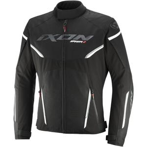 Chaqueta de moto IXON Striker 2 negro-blanco