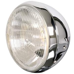 Faros delanteros cromados Highsider Smart British Style H4