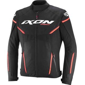Chaqueta de moto IXON Striker 2 negro-blanco-rojo