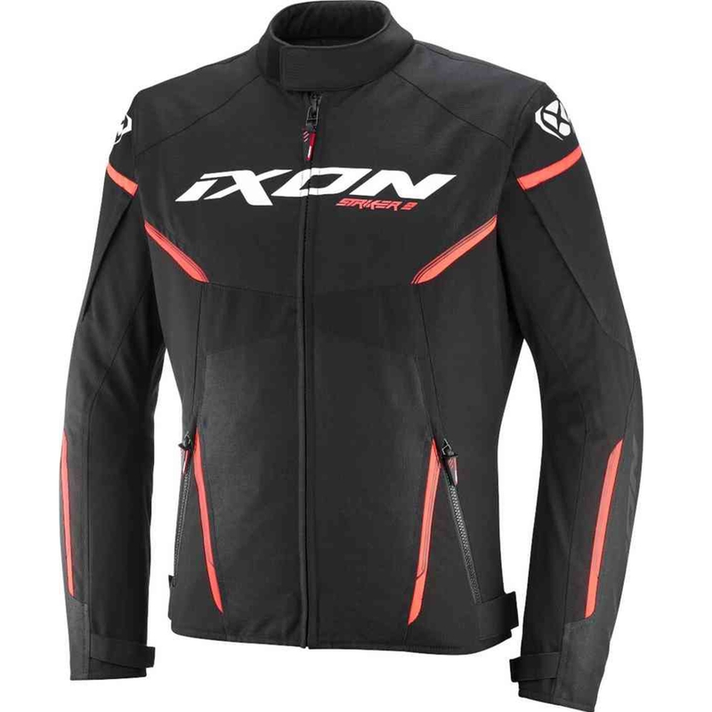 Chaqueta de moto IXON Striker 2 negro-blanco-rojo
