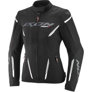 Chaqueta de moto para mujer IXON Striker 2 Lady negro-blanco
