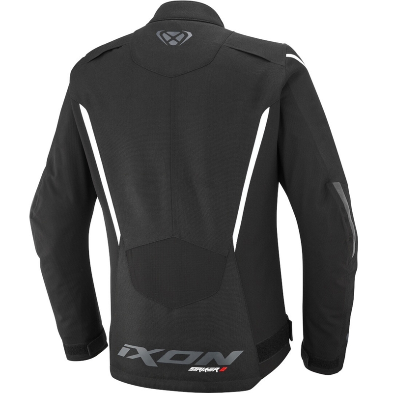 Chaqueta de moto para mujer IXON Striker 2 Lady negro-blanco