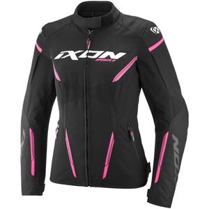 Chaqueta de moto para mujer IXON Striker 2 Lady negro-rosa