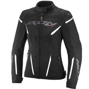 Chaqueta de moto para mujer IXON Striker 2 Air WP Lady negro-blanco
