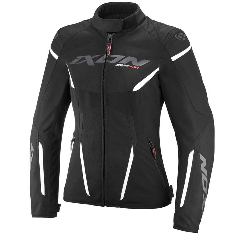 Chaqueta de moto para mujer IXON Striker 2 Air WP Lady negro-blanco